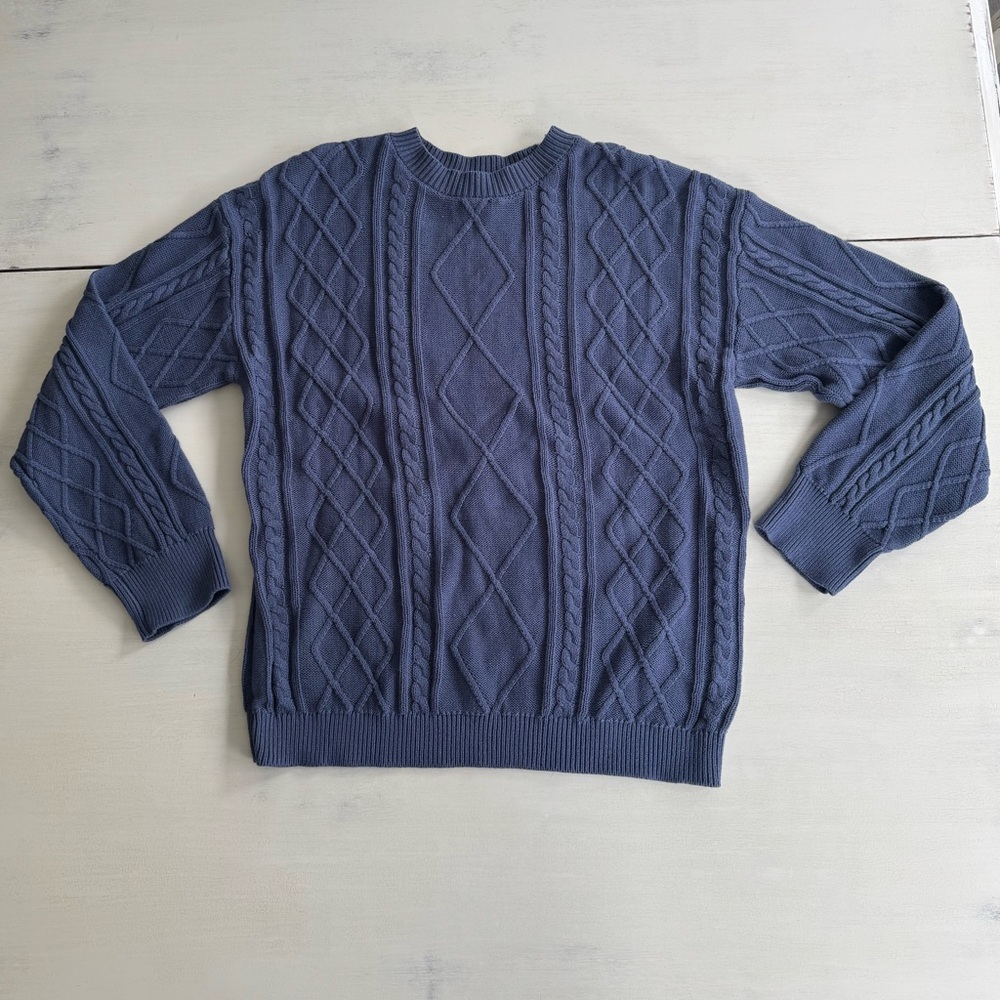 Edikted Cable Crewneck Sweater
